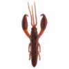Gummiköder Krebs mit Lockstoff WXM Yubari CRW 75 Black Red Craw