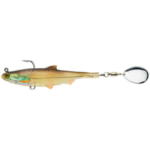 Gummiköder Shad mit Spinnerblatt Roachspin 70 Plötze Spinnfischen