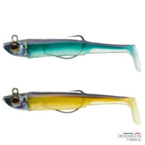 Set Gummiköder Ancho 90 8 g Texas Shad ayu/blau